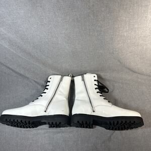 Thursday Boot women’s Combat boot in ecru white leather Women’s 10 See Notes